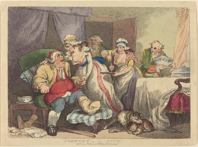 Komfort i gikten av Thomas Rowlandson