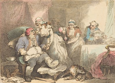 Komfort i gikten, 1785. av Thomas Rowlandson