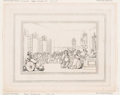 Comforts of Bath, plate 3, 6. januar 1798., 6. januar 1798. av Thomas Rowlandson