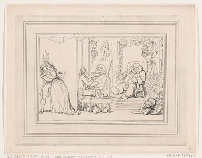 «Comforts of Bath», plate 6 av Thomas Rowlandson