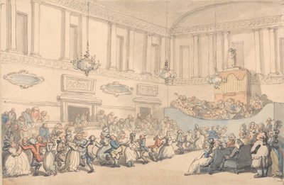 Baths bekvemmeligheter: Ballen av Thomas Rowlandson