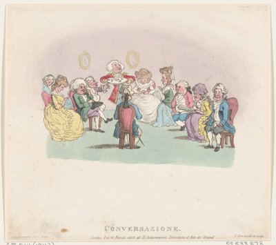 Samtale, 20. mars 1803., 20. mars 1803. av Thomas Rowlandson