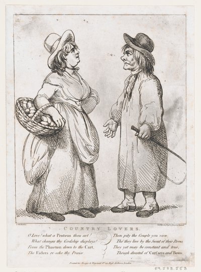 Country Lovers, 15. mars 1798., 15. mars 1798. av Thomas Rowlandson