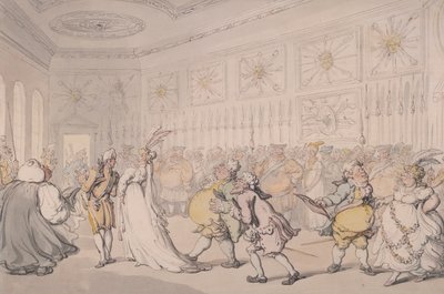 Hoffolk som passerer gjennom vaktkammeret, St James