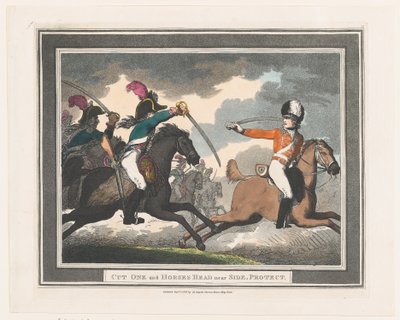 Cut One and Horses Head nær Side, Protect, 1. september 1798., 1. september 1798. av Thomas Rowlandson