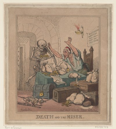Døden og gnieren av Thomas Rowlandson