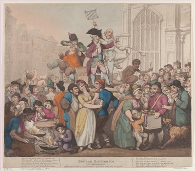 Doktor Botherum, The Montebank, 6. mars 1800., 6. mars 1800. av Thomas Rowlandson