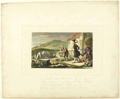 Doctor Syntax Meditating on the Tomb Stones, fra The Tour of Doctor Syntax av Thomas Rowlandson