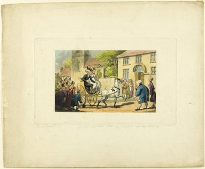 Doctor Syntax Ta besittelse av sitt liv, fra The Tour of Doctor Syntax av Thomas Rowlandson