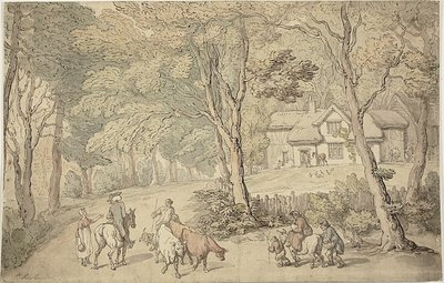 Doktorsyntaks på veien av Thomas Rowlandson