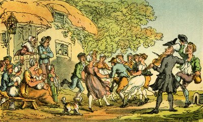 'Dr Syntax - bygdesport' av Thomas Rowlandson