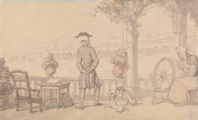 Dr. Syntax i en monolog av Thomas Rowlandson