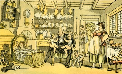 "Dr Syntax ble sykepleier" av Thomas Rowlandson