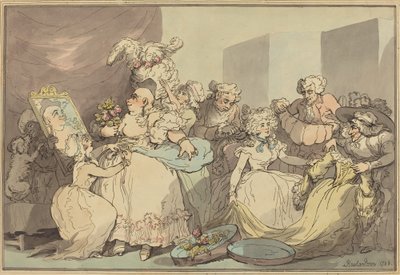 Påkledning til en bursdag av Thomas Rowlandson