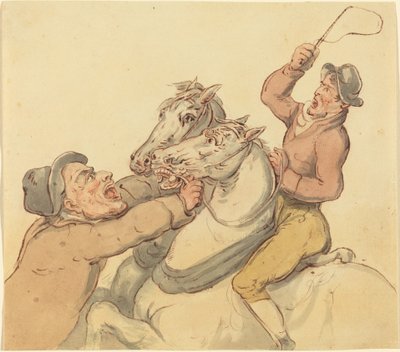 Drovers med et par oppdrettshester av Thomas Rowlandson