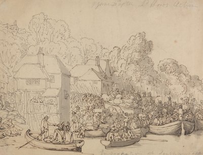 Ombordstigning i Southampton, 20. juni 1794 (versjon A) av Thomas Rowlandson