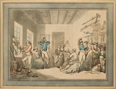Engelske brakker, 1788 av Thomas Rowlandson