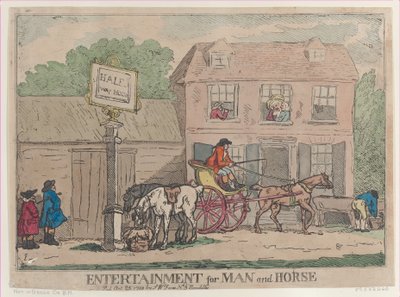Underholdning for mann og hest, 25. oktober 1788., 25. oktober 1788. av Thomas Rowlandson