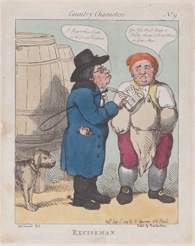 Exciseman, 10. september 1799., 10. september 1799. av Thomas Rowlandson
