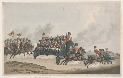 Ekspedisjon eller militærfly av Thomas Rowlandson