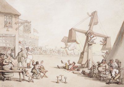 Figurer på en messe, 1803 av Thomas Rowlandson