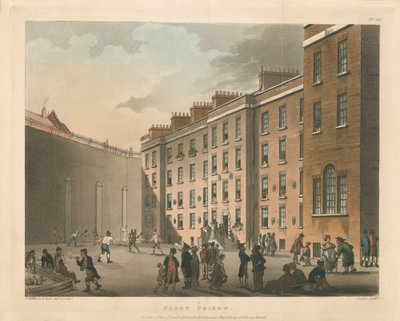 Flåtefengsel, 1808 av Thomas Rowlandson