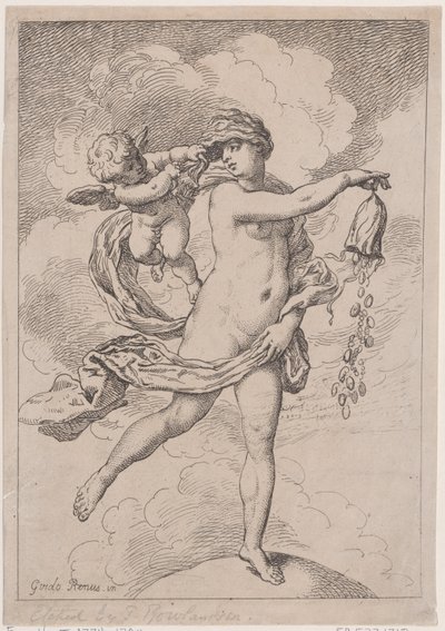 Fortuna med en veske, 1795-99., 1795-99. av Thomas Rowlandson