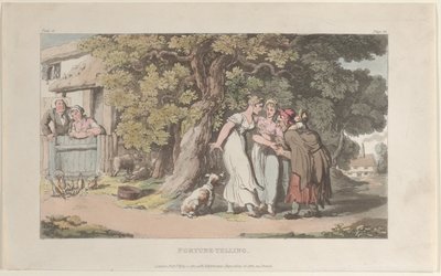 Fortunetelling, fra The Vicar of Wakefield, 1. mai 1817., 1. mai 1817. av Thomas Rowlandson