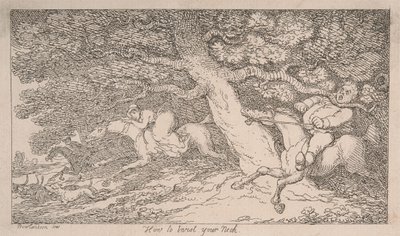 Rævjakt: Slik vrir du nakken [fra «Advice to Sportsmen»] av Thomas Rowlandson