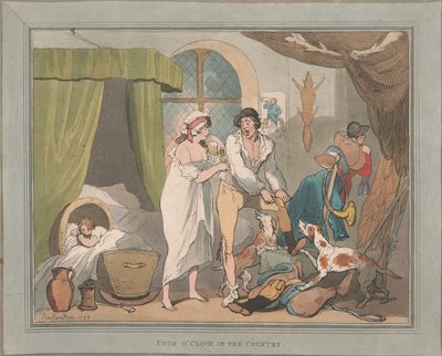 Rævjakt [et par]: 1. Klokka fire på landet av Thomas Rowlandson
