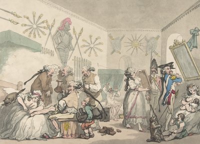 Franske brakker, 12. august 1791., 12. august 1791 av Thomas Rowlandson
