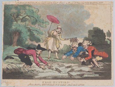 Froskejakt, 20. april 1790., 20. april 1790. av Thomas Rowlandson