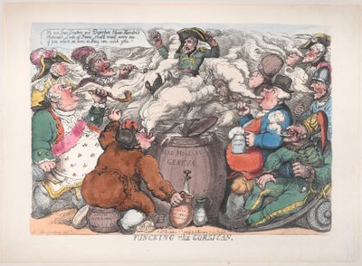 Funcking the Corsican, 6. desember 1813., 6. desember 1813. av Thomas Rowlandson