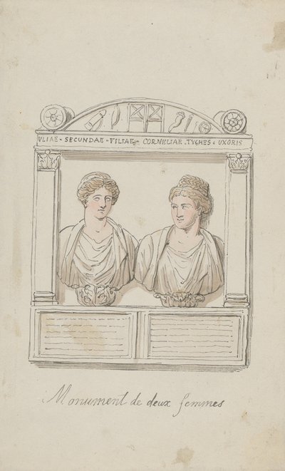 Begravelsesalteret til Julia Secunda og Cornelia Tyché av Thomas Rowlandson
