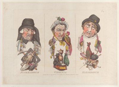 Funeral, Virginia, Hazard, 15. august 1800., 15. august 1800. av Thomas Rowlandson