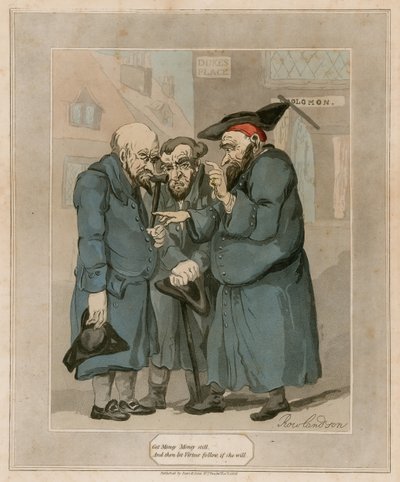 Få penger Penger fortsatt av Thomas Rowlandson