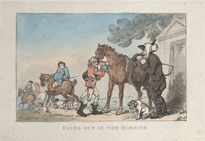 Går ut om morgenen, 1787., 1787. av Thomas Rowlandson