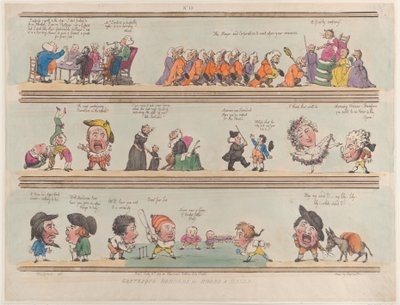 Groteske grenser for rom og haller, plate 13, 1799., 1799. av Thomas Rowlandson