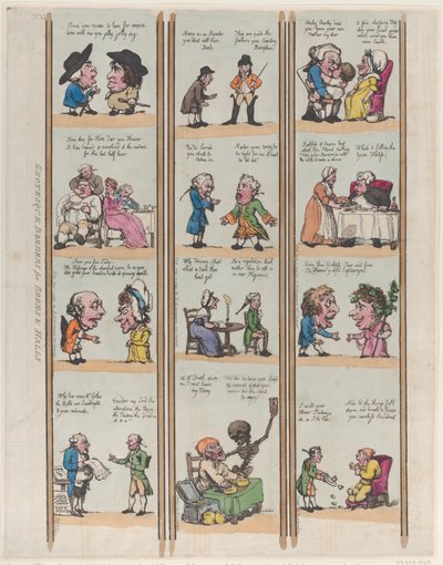 Groteske grenser for rom og haller, plate 15, 1799., 1799. av Thomas Rowlandson