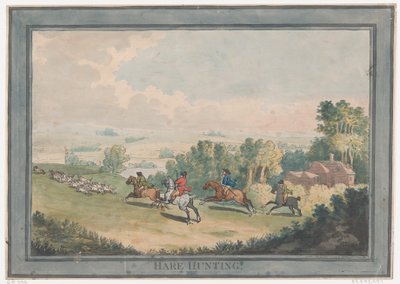 Harejakt, 1. februar 1789., 1. februar 1789. av Thomas Rowlandson