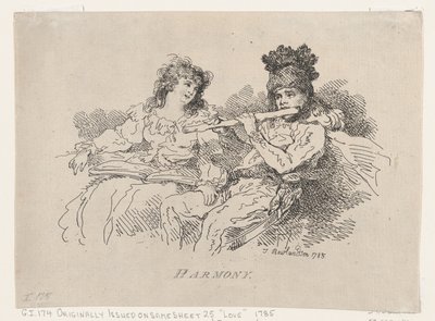 Harmony, 12. august 1785., 12. august 1785. av Thomas Rowlandson