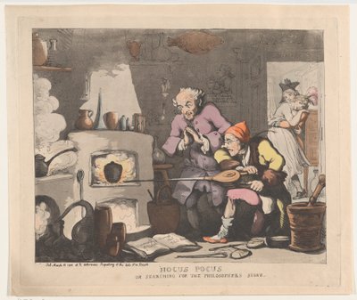 Hokus Pokus, eller Søking etter de vises stein, 12. mars 1800., 12. mars 1800. av Thomas Rowlandson