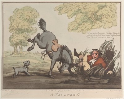 Hesteprestasjoner, skisse 12: A Vaulter !!, 1. august 1799., 1. august 1799. av Thomas Rowlandson