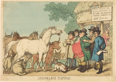 Forsikret storfe av Thomas Rowlandson