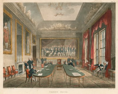 Interiøret i Trinity House av Thomas Rowlandson