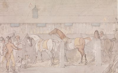Interiøret i en stall av Thomas Rowlandson