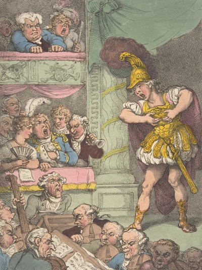 John Bull ved den italienske operaen, 2. oktober 1811., 2. oktober 1811. av Thomas Rowlandson