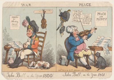 John Bull i år 1800! John Bull i året 1801!, 12. oktober 1801., 12. oktober 1801. av Thomas Rowlandson