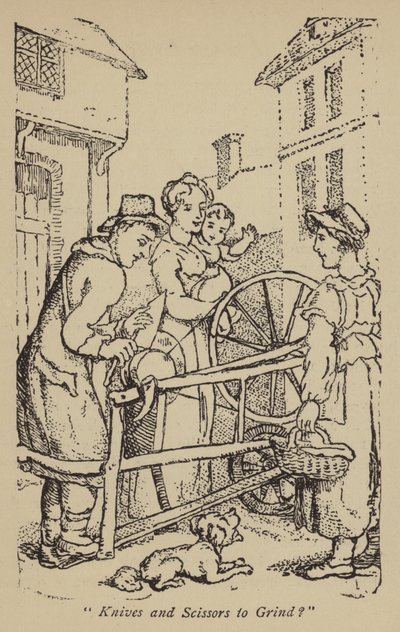 Kniver og sakser å slipe? av Thomas Rowlandson