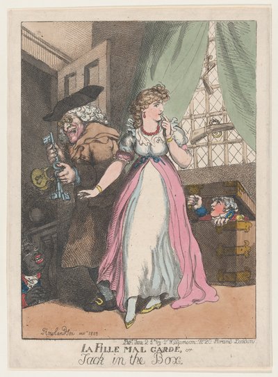La Fille Mal Gardé, eller Jack in the Box, 25. juni 1802., 25. juni 1802. av Thomas Rowlandson